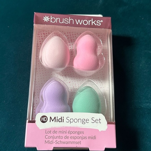Brush works HD midi sponge set multicoloured makeup tools new - Picture 2 of 8
